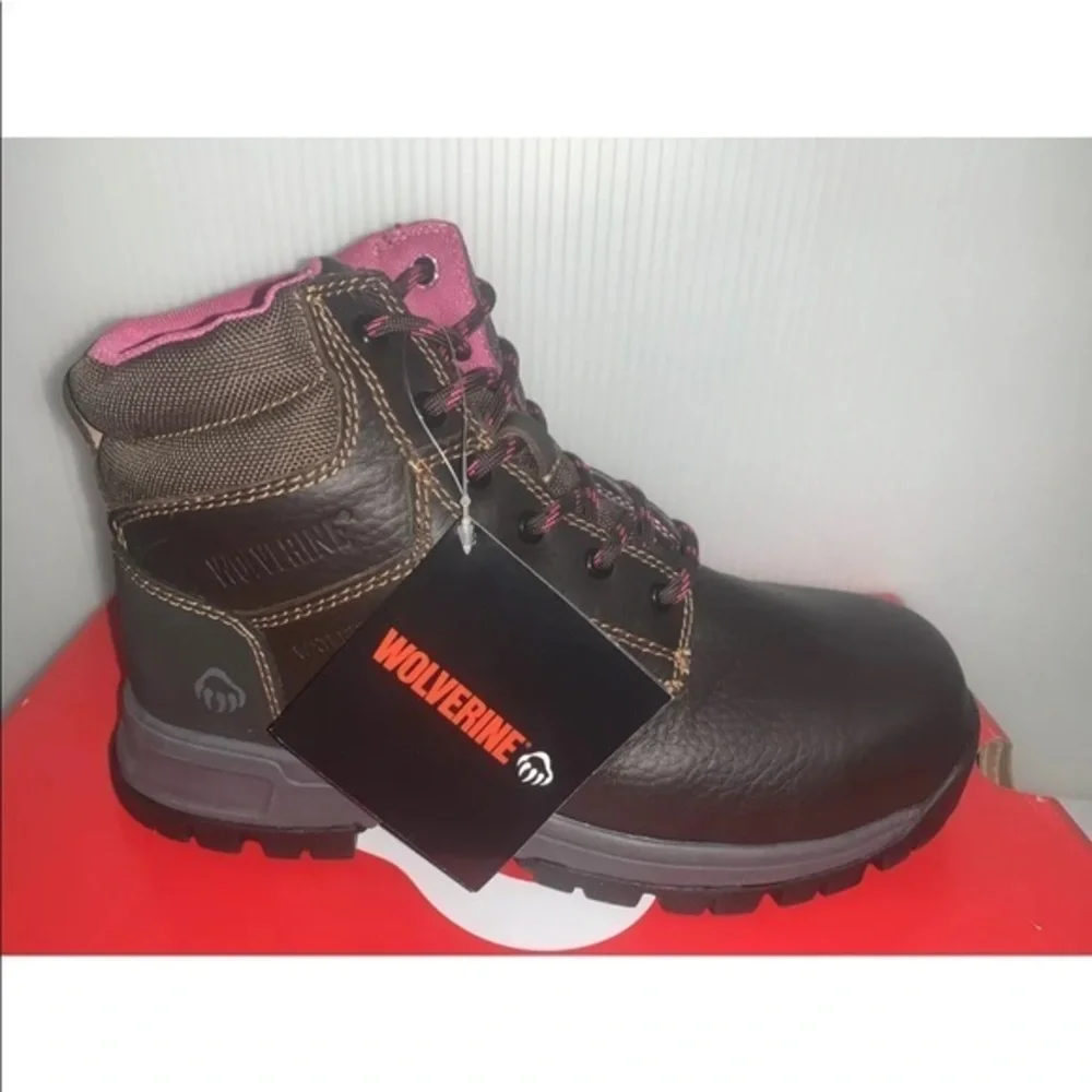 NWT‎ Woman’s Wolverine Piper 6” Comp Toe EH Waterproof Boots Sz 9.5